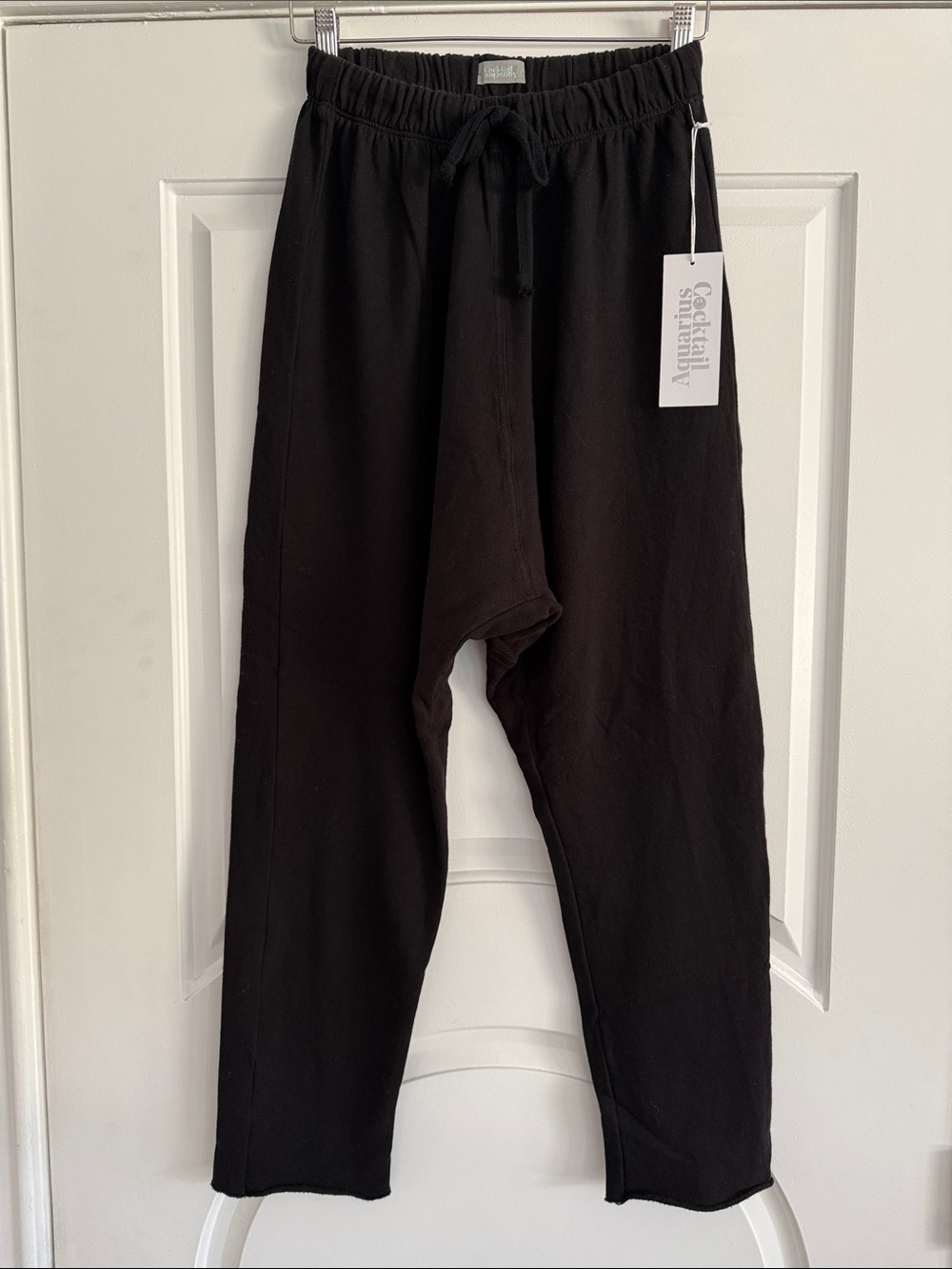 Women’s Cocktail Aquarius Black Drawstring Joggers TRIXIE Style
